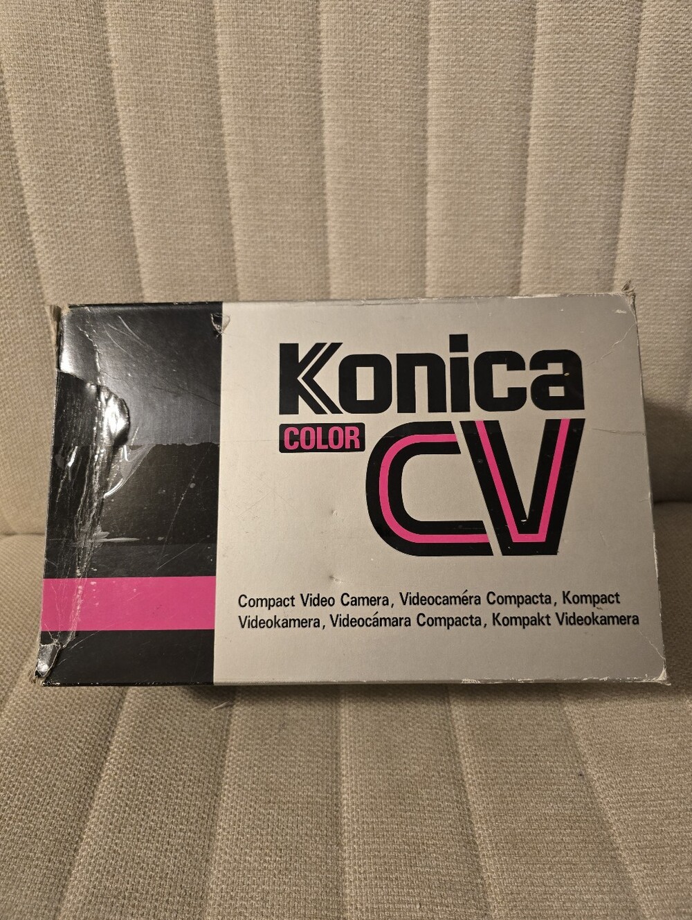 1984 Konica Color CV Video Camera New Cosvicon Tube Retro Videography AS-IS